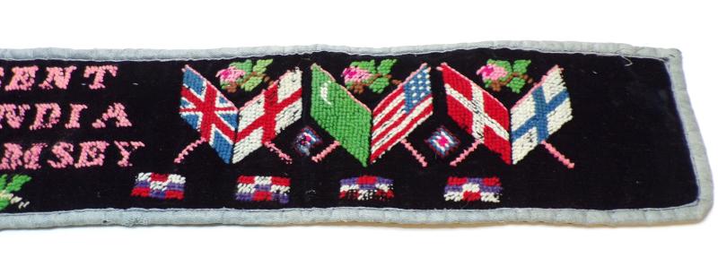 WW2 Soldiers Embroidery Belt.