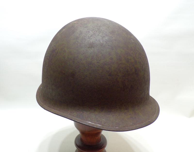 United States Korean War Era M1 Helmet. Named