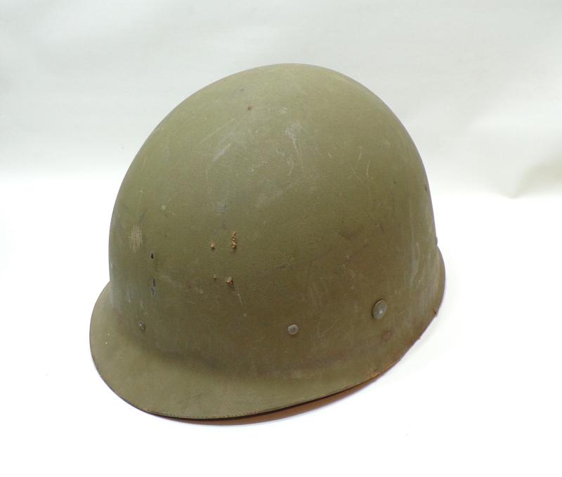 United States Korean War Era M1 Helmet. Named