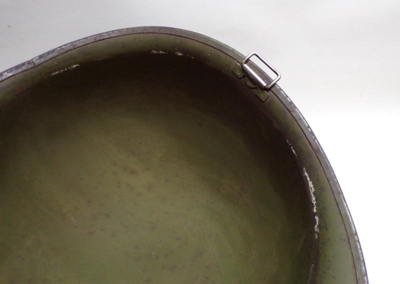 United States Korean War Era M1 Helmet. Named