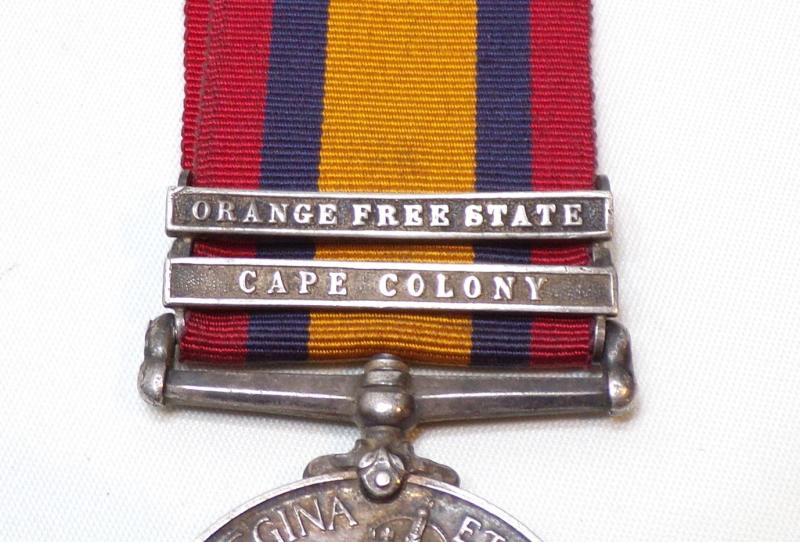QSA + 2 to Pollard Suffolk Regiment – Died Naauwpoort SA 1900.
