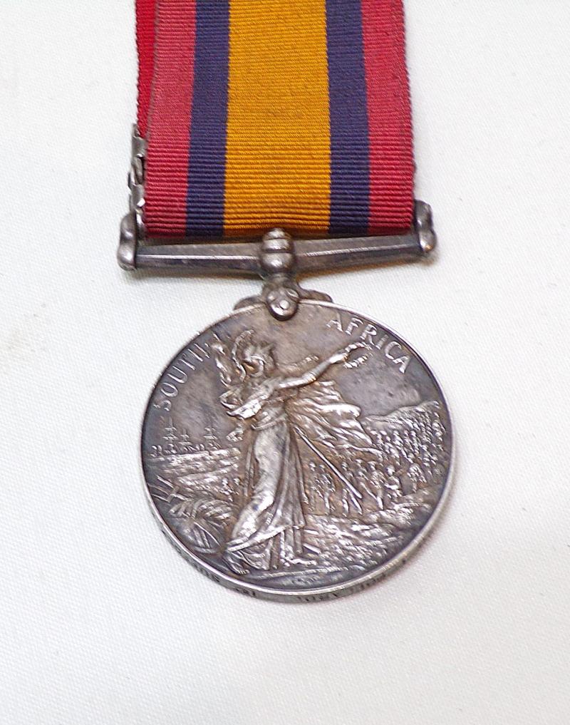 QSA + 2 to Pollard Suffolk Regiment – Died Naauwpoort SA 1900.