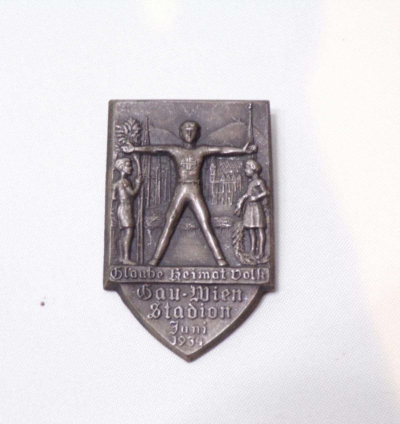 1934 Dated Gau Wein (Vienna) Tinny or Day Badge
