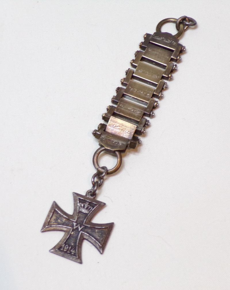WW1 Era German Iron Cross Watch Fob.