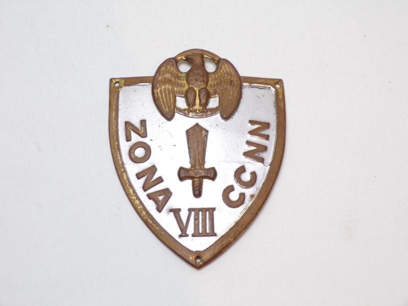 Rare Italian Black Shirts Zone Sleeve Badge.