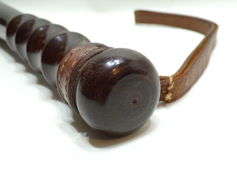 George VI Special Constabulary Medal and Truncheon East Suffolk.