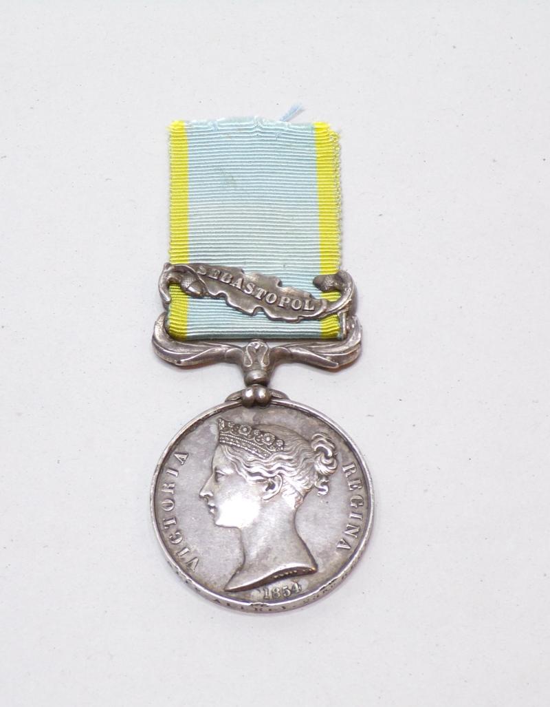 Crimean War Medal to Aubrey Killed at Sebastopol.