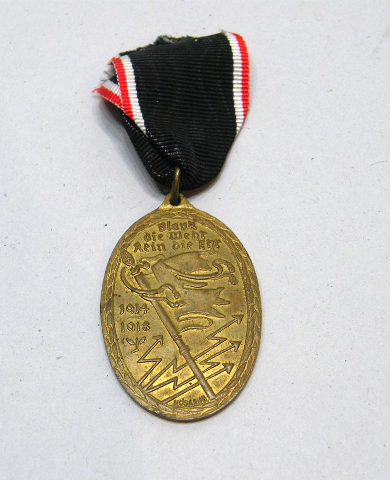 German Kyffhauserbund Medal for WW1