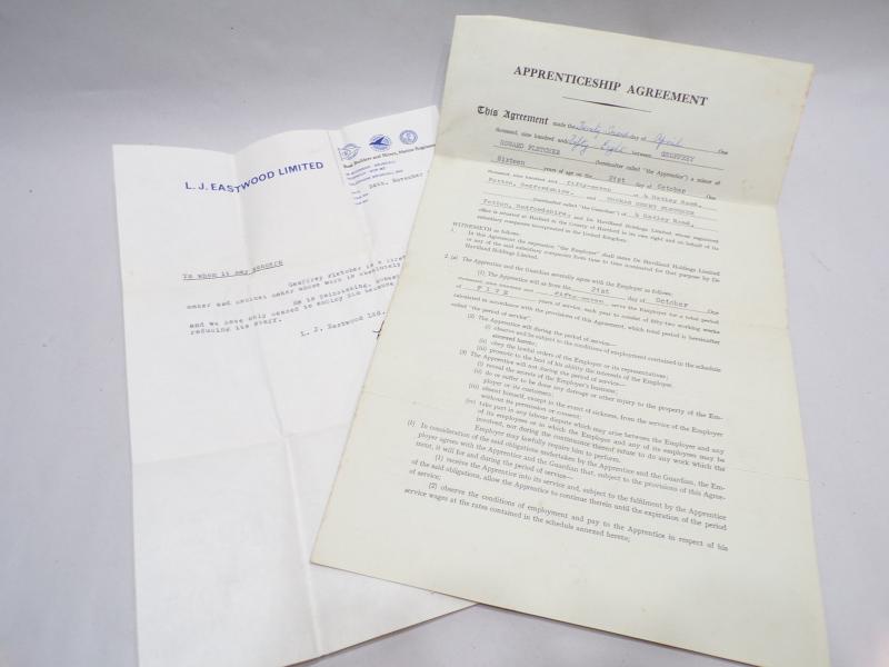 Ephemera Etc Relating to L/Corp Fletcher Para Reg.