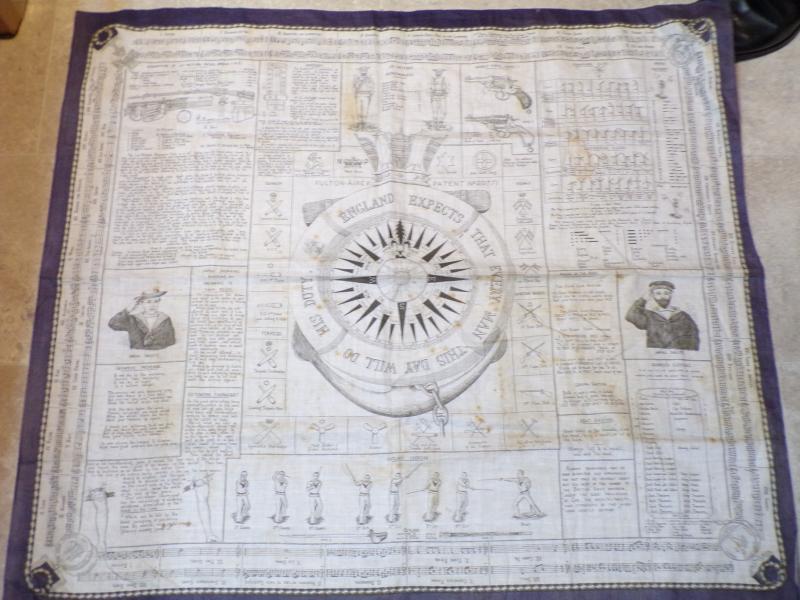 Antique Royal Navy Fulton-Airey Instructional Neckerchief